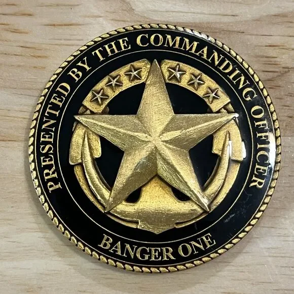 Challenge Coin USN Banger One Commanding Officer Carrier Airborne Squadron 117
